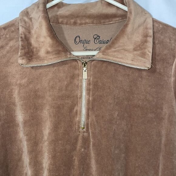 Onque casual velvet sweatshirt  - Picture 2 of 9